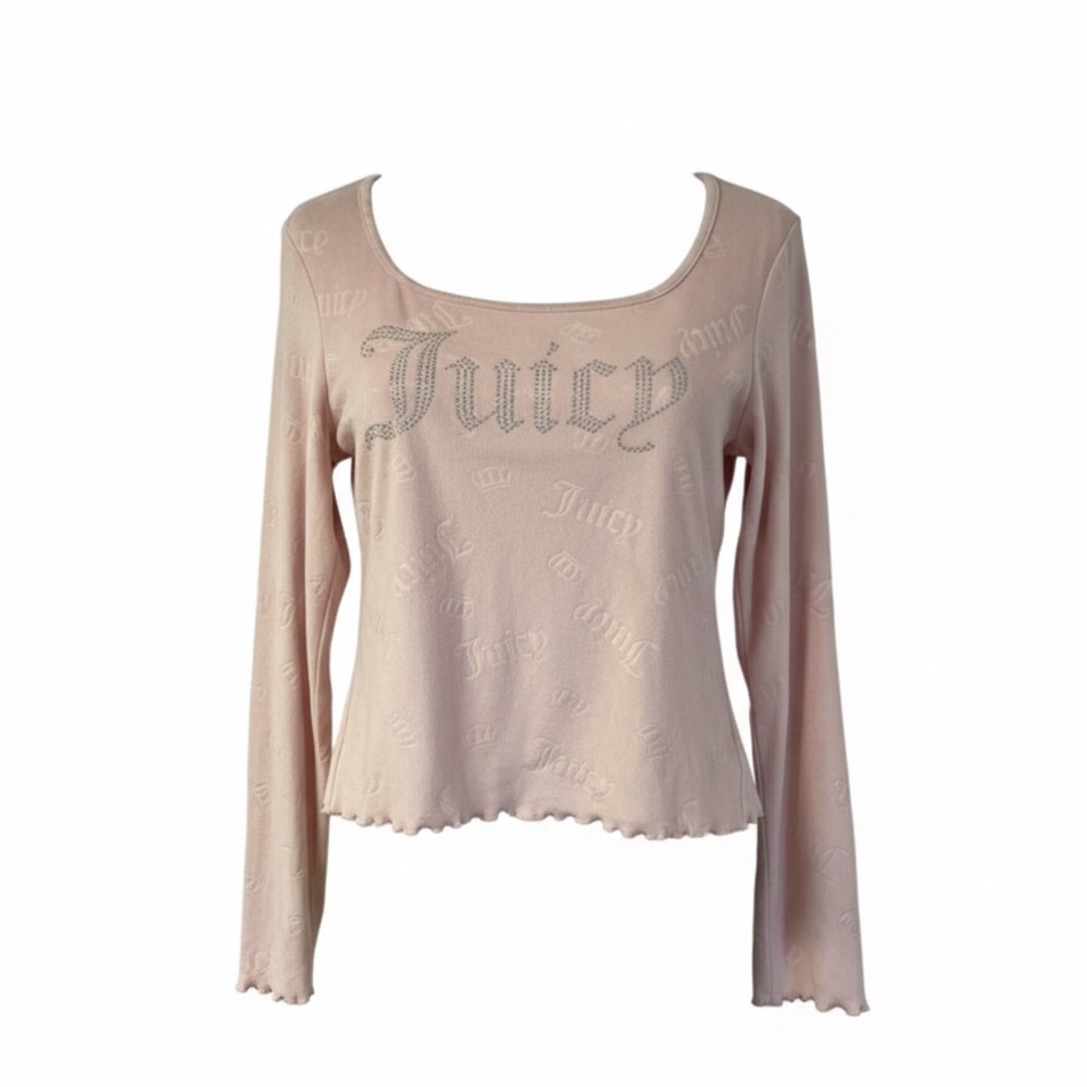 Juicy Couture Embellished Pink Sleepwear Tee XL NWT - Minor Washable Mark